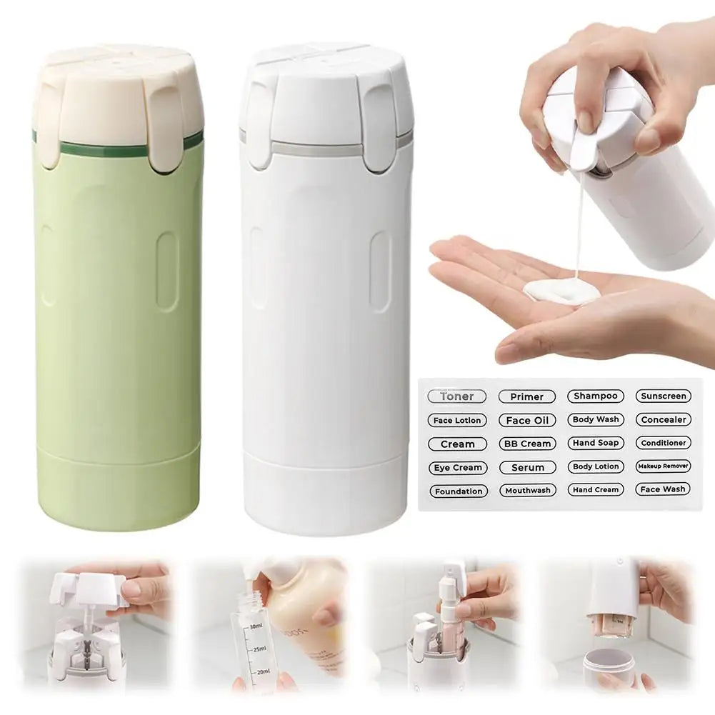 Dispensador de Líquidos 4 en 1 para Viajes