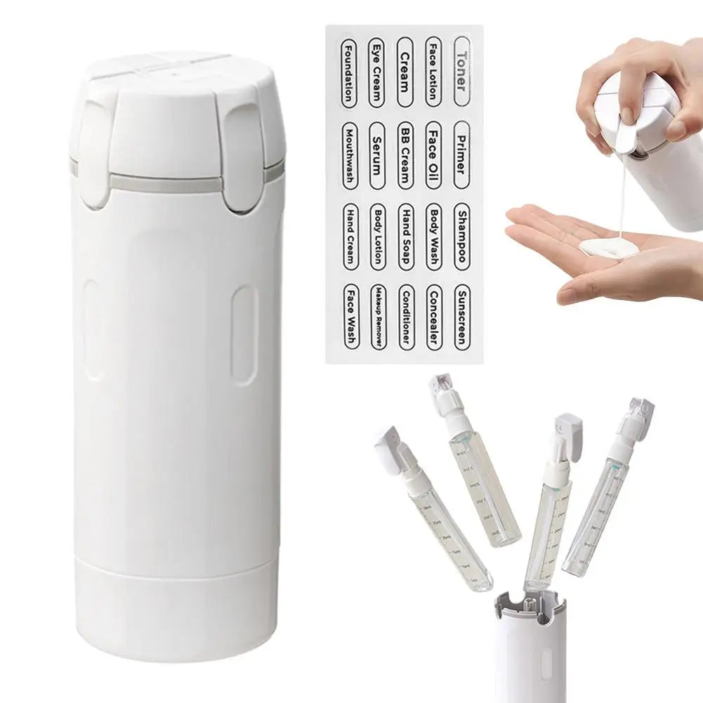 Dispensador de Líquidos 4 en 1 para Viajes