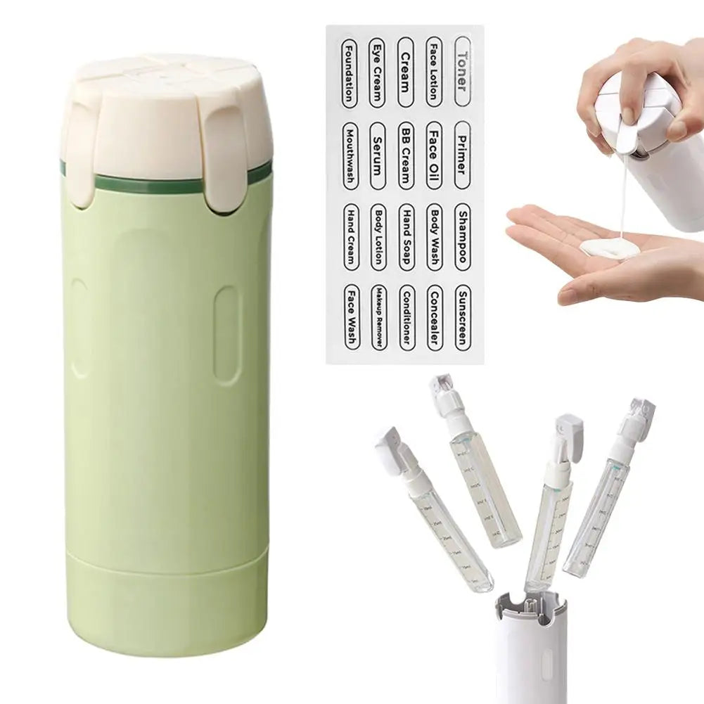 Dispensador de Líquidos 4 en 1 para Viajes
