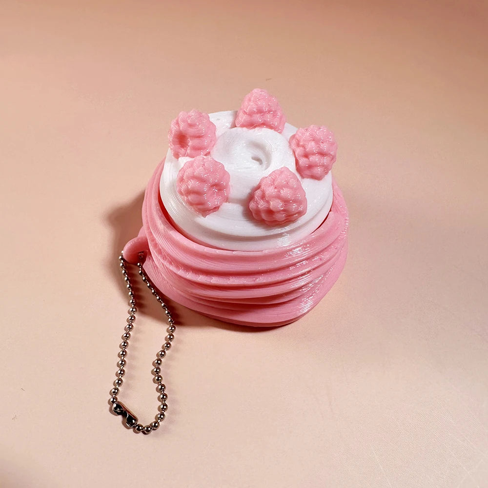 Llavero keycap antiestrés | Comida kawaii para llevar contigo