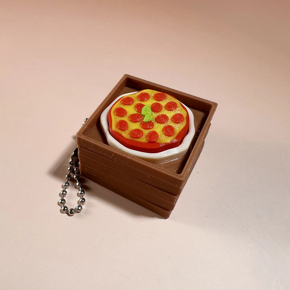 Llavero keycap antiestrés | Comida kawaii para llevar contigo