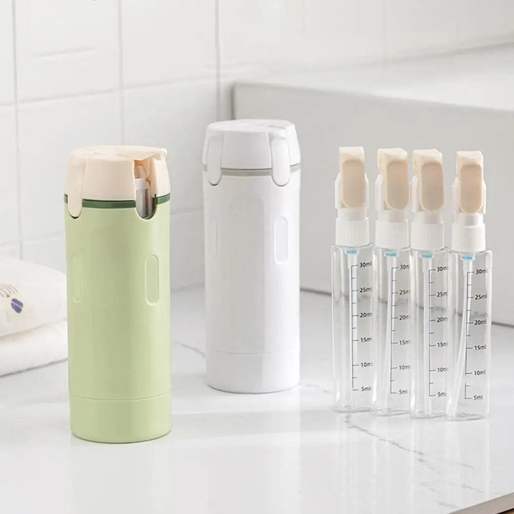 Dispensador de Líquidos 4 en 1 para Viajes