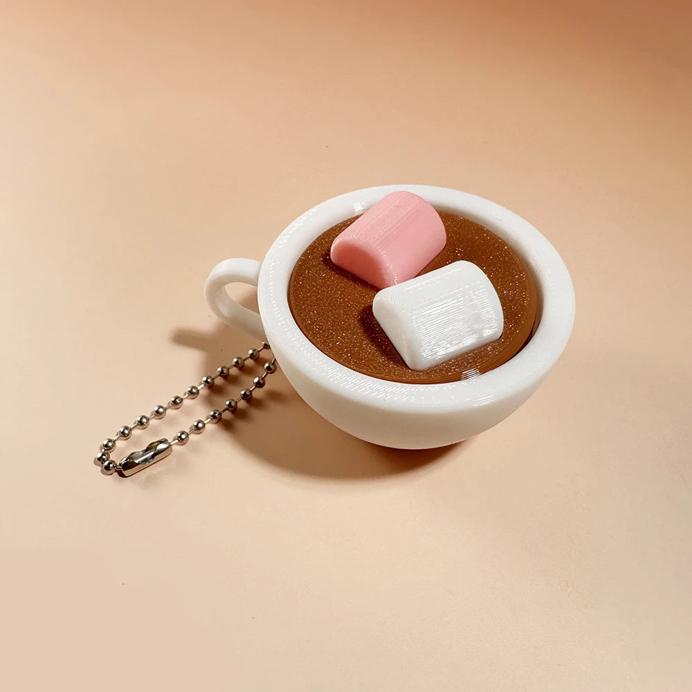Llavero keycap antiestrés | Comida kawaii para llevar contigo