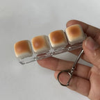 Llavero Keycap Pan Kawaii | Antiestrés Mecánico